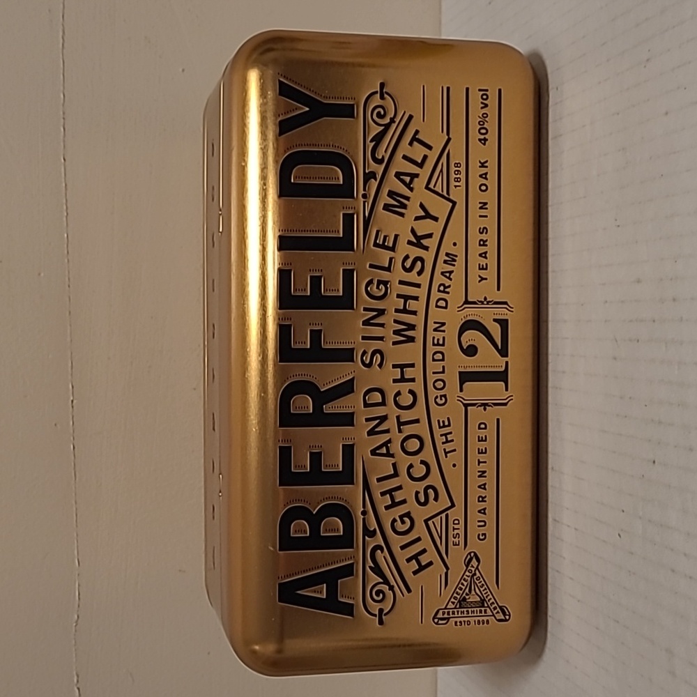 Aberfeldy 12 Year Old Highland Single Malt Scotch Whiskey Empty Tin